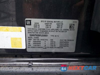 Zdjęcie 14 z 14 samochodu: 2015 GMC ACADIA DENALI VIN:1GKKVTKD8FJ259001 - miniatura