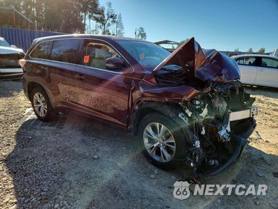 Czwarte zdjęcie samochodu z boku: 2014 TOYOTA HIGHLANDER LE VIN:5TDZKRFH6ES007381 - miniatura