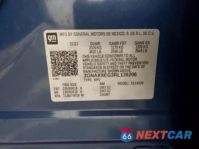 Zdjęcie 13 z 13 samochodu: 2024 CHEVROLET EQUINOX PREMIER VIN:3GNAXXEG3RL139206 - miniatura