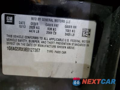 Zdjęcie 12 z 13 samochodu: 2014 CADILLAC ATS VIN:1G6AG5RX9E0127367 - miniatura