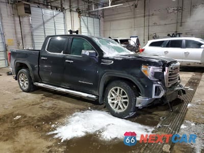 Czwarte zdjęcie samochodu z boku: 2019 GMC SIERRA K1500 SLT VIN:3GTU9DED7KG308811 - miniatura