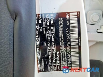 Zdjęcie 13 z 13 samochodu: 2021 MERCEDES-BENZ GLB 250 VIN:W1N4M4GB8MW166069 - miniatura