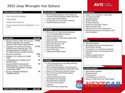Zdjęcie 13 z 13 samochodu: 2023 JEEP WRANGLER SAHARA 4XE VIN:1C4JJXP67PW696061 - miniatura