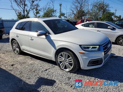 Czwarte zdjęcie samochodu z boku: 2019 AUDI Q5 PREMIUM PLUS VIN:WA1BNAFYXK2126350 - miniatura