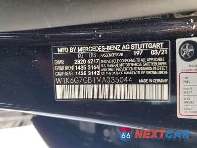 Zdjęcie 12 z 12 samochodu: 2021 MERCEDES-BENZ S 580 4MATIC VIN:W1K6G7GB1MA035044 - miniatura