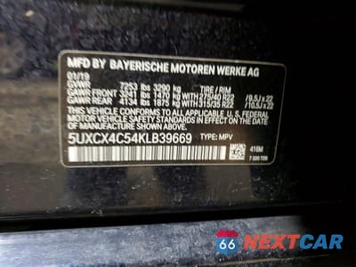 Zdjęcie 13 z 13 samochodu: 2019 BMW X7 XDRIVE50I VIN:5UXCX4C54KLB39669 - miniatura