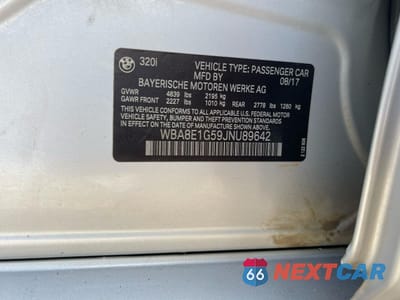 Zdjęcie 10 z 10 samochodu: 2018 BMW 320 I VIN:WBA8E1G59JNU89642 - miniatura