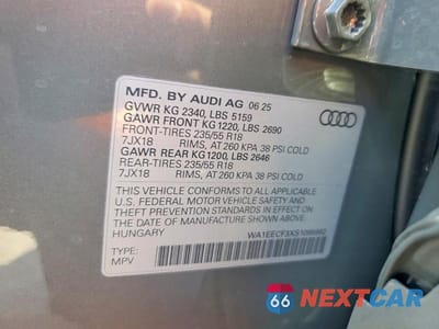 Zdjęcie 14 z 14 samochodu: 2025 AUDI Q3 PREMIUM PLUS S LINE 45 VIN:WA1EECF3XS1095992 - miniatura