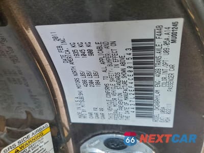 Zdjęcie 12 z 14 samochodu: 2012 MITSUBISHI ECLIPSE SPYDER GS VIN:4A37L2EF4CE001543 - miniatura