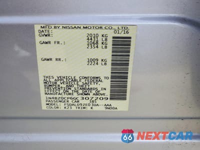 Zdjęcie 12 z 12 samochodu: 2016 NISSAN LEAF SV VIN:1N4BZ0CP6GC307209 - miniatura