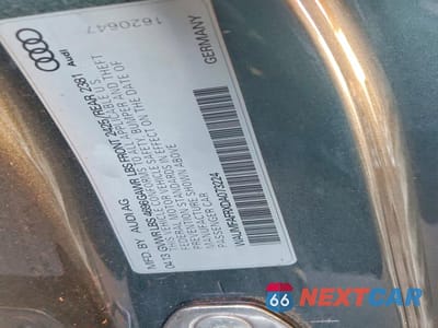 Zdjęcie 12 z 12 samochodu: 2013 AUDI A5 PREMIUM VIN:WAUMFAFRXDA073224 - miniatura