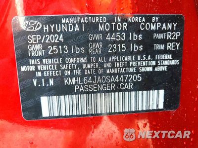 Zdjęcie 13 z 13 samochodu: 2025 HYUNDAI SONATA SEL VIN:KMHL64JA0SA447205 - miniatura