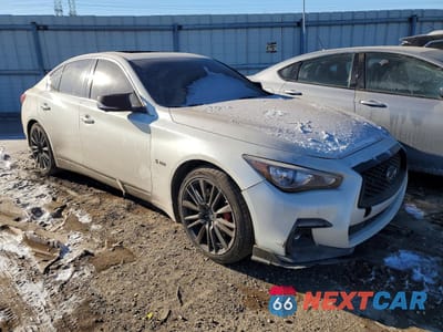 Czwarte zdjęcie samochodu z boku: 2019 INFINITI Q50 RED SPORT 400 VIN:JN1FV7AR3KM800520 - miniatura