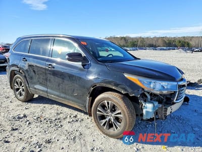 Czwarte zdjęcie samochodu z boku: 2016 TOYOTA HIGHLANDER XLE VIN:5TDJKRFH1GS283368 - miniatura