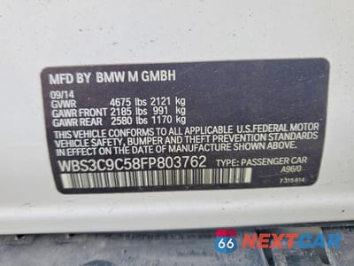 Zdjęcie 12 z 13 samochodu: 2015 BMW M3 VIN:WBS3C9C58FP803762 - miniatura
