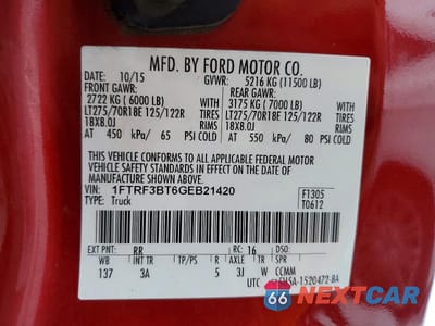 Zdjęcie 12 z 12 samochodu: 2016 FORD F350 SUPER DUTY VIN:1FTRF3BT6GEB21420 - miniatura
