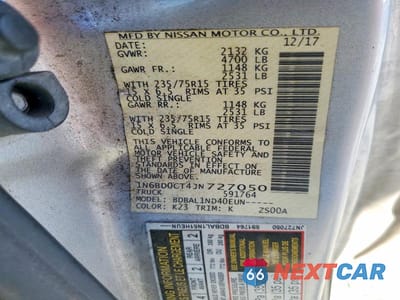 Zdjęcie 12 z 12 samochodu: 2018 NISSAN FRONTIER S VIN:1N6BD0CT4JN727050 - miniatura