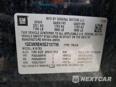Zdjęcie 12 z 13 samochodu: 2016 CHEVROLET SILVERADO K1500 LT VIN:1GCVKREH3GZ137796 - miniatura