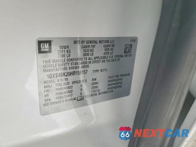 Zdjęcie 13 z 13 samochodu: 2017 CADILLAC ESCALADE LUXURY VIN:1GYS4BKJ9HR158157 - miniatura