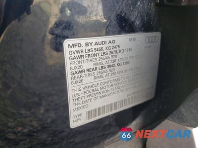 Zdjęcie 13 z 13 samochodu: 2018 AUDI Q5 PREMIUM PLUS VIN:WA1BNAFY5J2206928 - miniatura