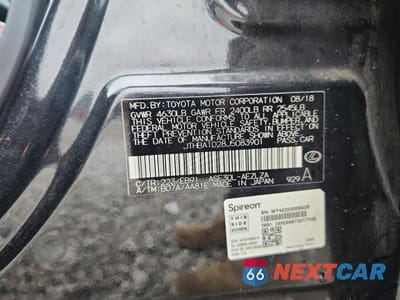 Zdjęcie 12 z 13 samochodu: 2018 LEXUS IS 300 VIN:JTHBA1D28J5083901 - miniatura