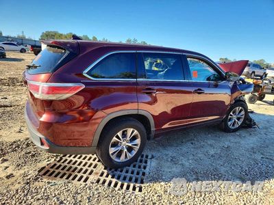 Trzecie zdjęcie samochodu z tyłu: 2014 TOYOTA HIGHLANDER LE VIN:5TDZKRFH6ES007381 - miniatura