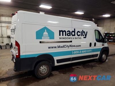 Trzecie zdjęcie samochodu z tyłu: 2021 RAM PROMASTER 2500 UTILITY / SERVICE VAN VIN:3C6LRVDG1ME527959 - miniatura