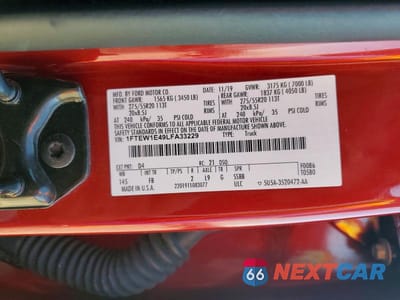 Zdjęcie 12 z 12 samochodu: 2020 FORD F150 SUPERCREW VIN:1FTEW1E49LFA33229 - miniatura