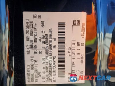 Zdjęcie 13 z 13 samochodu: 2019 FORD F150 SUPER CAB VIN:1FTEX1CP3KKC71920 - miniatura