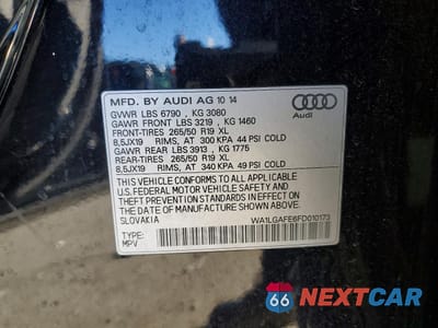 Zdjęcie 13 z 13 samochodu: 2015 AUDI Q7 PREMIUM PLUS VIN:WA1LGAFE6FD010173 - miniatura