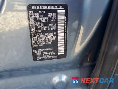 Zdjęcie 13 z 14 samochodu: 2011 NISSAN QUEST S VIN:JN8AE2KPXB9004684 - miniatura