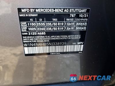 Zdjęcie 13 z 13 samochodu: 2022 MERCEDES-BENZ GLA 250 4MATIC VIN:W1N4N4HB5NJ338939 - miniatura