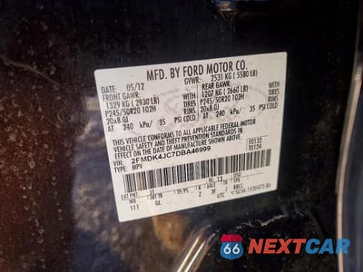 Zdjęcie 13 z 13 samochodu: 2013 FORD EDGE SEL VIN:2FMDK4JC7DBA46999 - miniatura