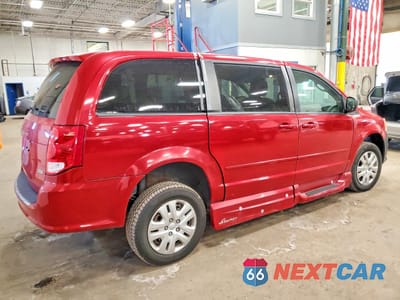 Trzecie zdjęcie samochodu z tyłu: 2016 DODGE GRAND CARAVAN SE VIN:2C4RDGBG4GR176385 - miniatura
