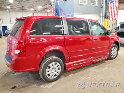 Trzecie zdjęcie samochodu z tyłu: 2016 DODGE GRAND CARAVAN SE VIN:2C4RDGBG4GR176385 - miniatura