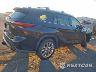 Trzecie zdjęcie samochodu z tyłu: 2021 TOYOTA HIGHLANDER HYBRID LIMITED VIN:5TDYARAH8MS007323 - miniatura