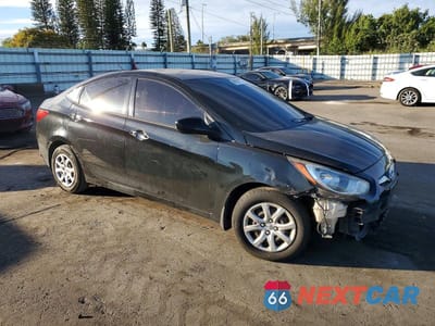 Czwarte zdjęcie samochodu z boku: 2013 HYUNDAI ACCENT GLS VIN:KMHCT4AE8DU338195 - miniatura