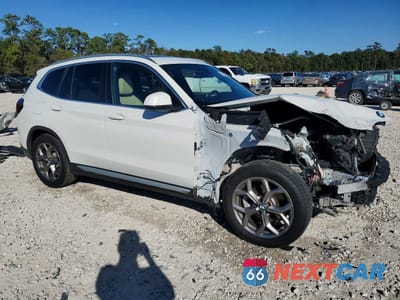 Czwarte zdjęcie samochodu z boku: 2022 BMW X3 SDRIVE30I VIN:5UX43DP02N9N06274 - miniatura