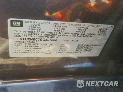 Zdjęcie 13 z 13 samochodu: 2016 GMC SIERRA K1500 SLT VIN:3GTU2NEC7GG307683 - miniatura