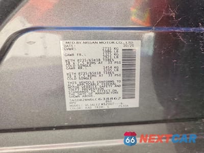 Zdjęcie 13 z 14 samochodu: 2020 NISSAN PATHFINDER SV VIN:5N1DR2BN6LC638862 - miniatura