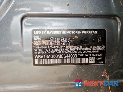 Zdjęcie 12 z 12 samochodu: 2021 BMW 530E VIN:WBA13AG00MCG44089 - miniatura
