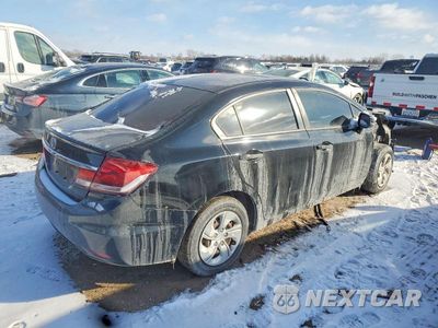 Trzecie zdjęcie samochodu z tyłu: 2013 HONDA CIVIC LX VIN:2HGFB2F52DH576078 - miniatura