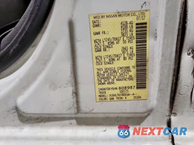 Zdjęcie 14 z 14 samochodu: 2017 NISSAN NV 1500 DELIVERY VAN VIN:1N6BF0KY6HN808987 - miniatura