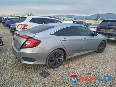 Trzecie zdjęcie samochodu z tyłu: 2020 HONDA CIVIC SPORT VIN:19XFC2F87LE202162 - miniatura