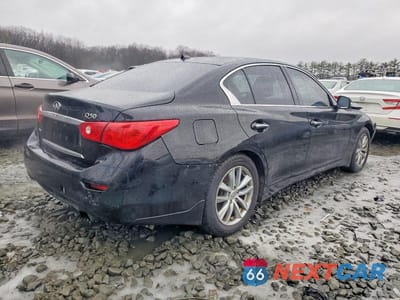 Trzecie zdjęcie samochodu z tyłu: 2015 INFINITI Q50 BASE VIN:JN1BV7AR3FM406326 - miniatura