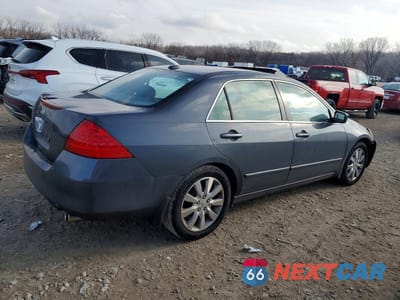 Trzecie zdjęcie samochodu z tyłu: 2007 HONDA ACCORD EX VIN:1HGCM66807A017596 - miniatura