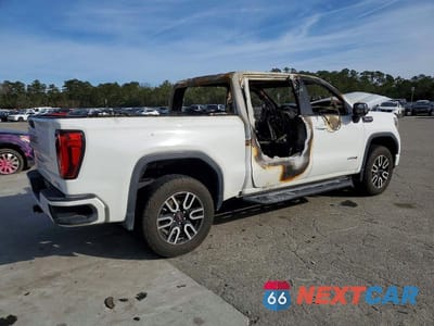 Trzecie zdjęcie samochodu z tyłu: 2020 GMC SIERRA K1500 AT4 VIN:3GTP9EEL0LG163770 - miniatura