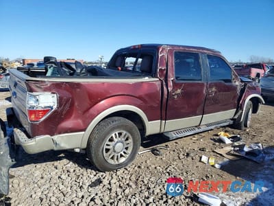 Trzecie zdjęcie samochodu z tyłu: 2010 FORD F150 SUPERCREW VIN:1FTFW1EV4AKA81559 - miniatura