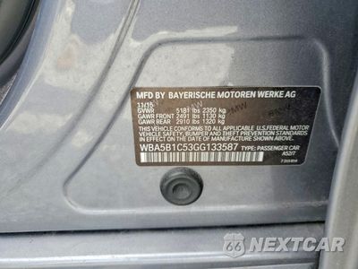 Zdjęcie 12 z 12 samochodu: 2016 BMW 535 I VIN:WBA5B1C53GG133587 - miniatura