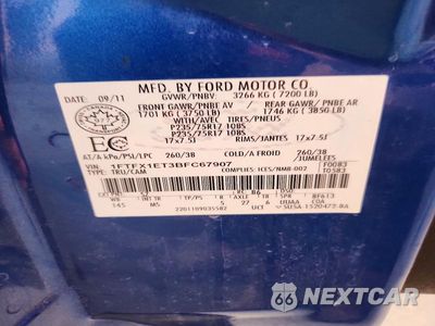 Zdjęcie 12 z 12 samochodu: 2011 FORD F150 SUPER CAB VIN:1FTFX1ET3BFC67907 - miniatura